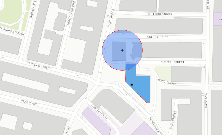 Industrial POI footprints are the most precise geofences for brands to use when monitoring the supply chain. A centroid radius can indicate a potentially incorrect delivery point.