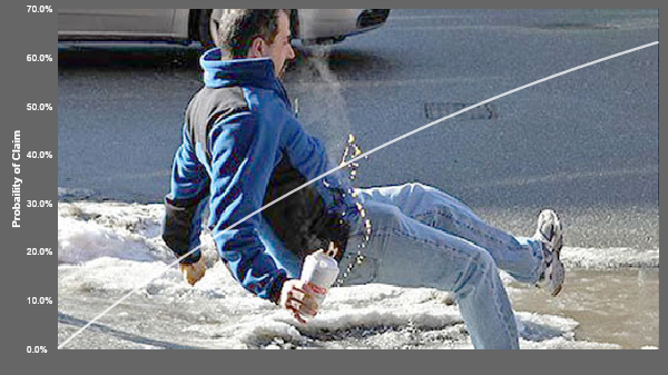 Mobility data shows how many people are exposed to a risk, informing insurance general liability models.