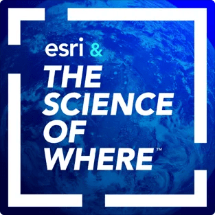 Logo for ‘Esri & The Science of Where’ podcast