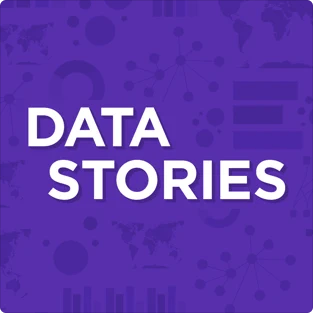 Logo for the ‘Data Stories’ podcast