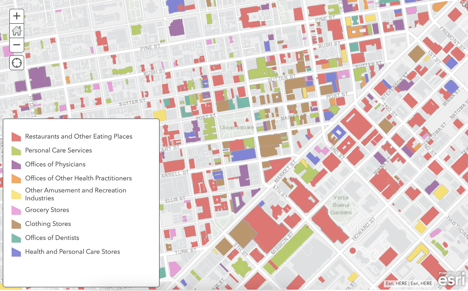 Building footprints with accurate spatial hierarchy metadata provide commercial real estate analysts with actionable details around co-tenancy risk and accessibility.