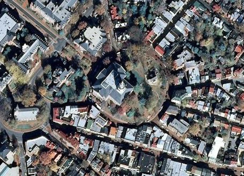 Aerial imagery of the Maryland State House
