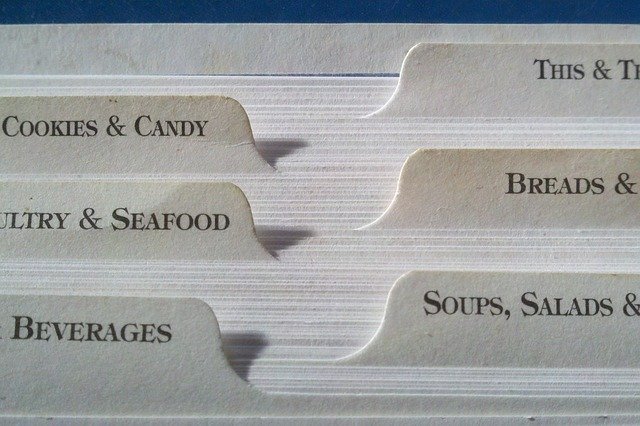 An example of adding metadata by categorizing an index card system