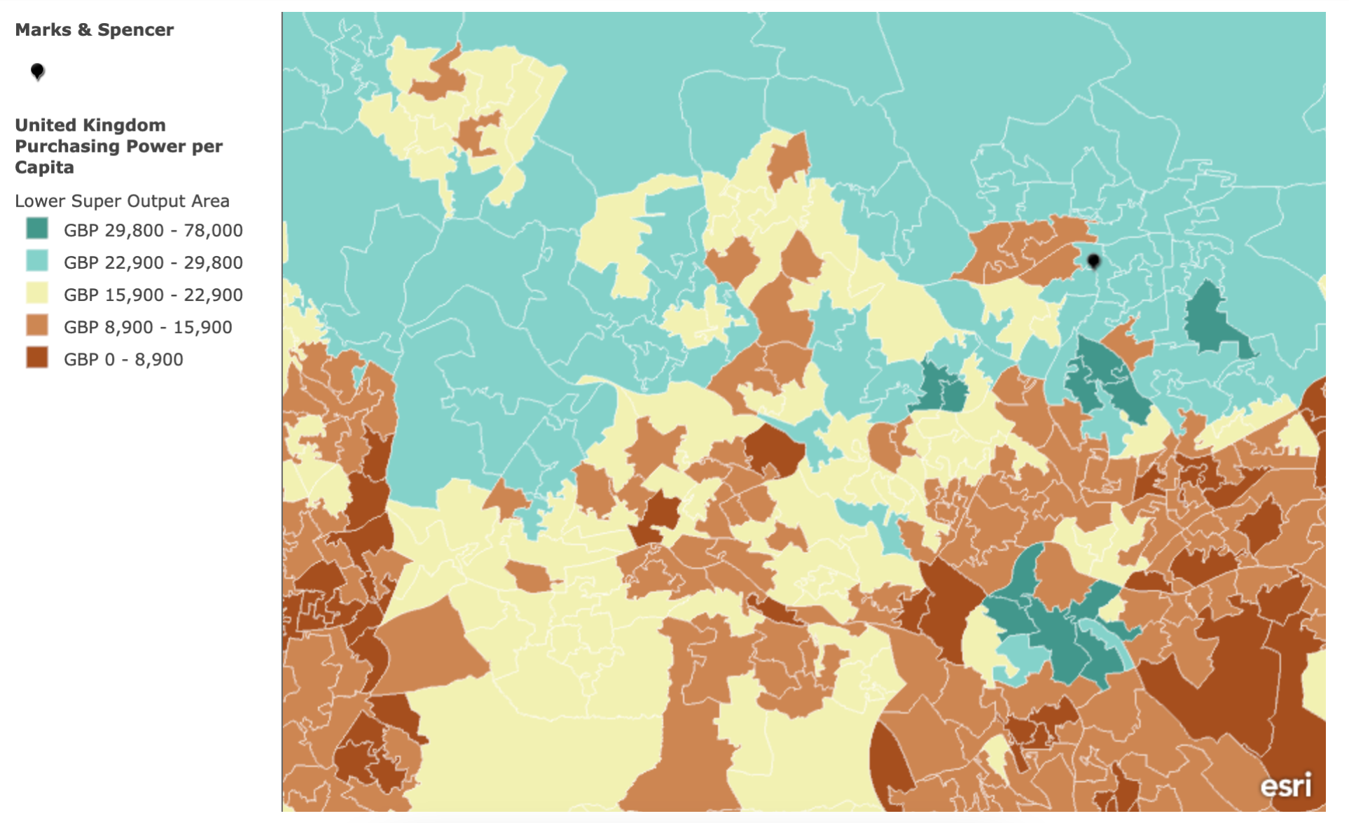 Enriching POI data with other datasets, like purchasing power per capita, allows real estate companies to analyze specific markets and assess a property’s potential ROI.