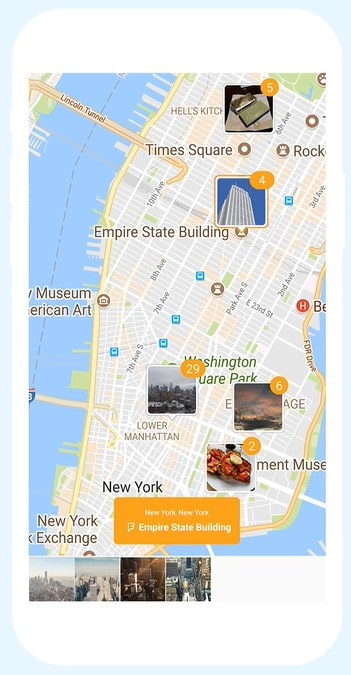 Geotagging a photo with Foursquare Places