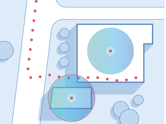 Closest centroid wins visit attribution method