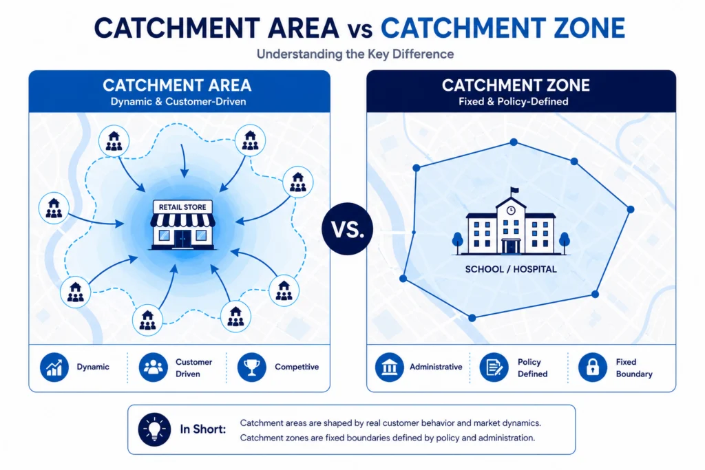 Catchment Area VS Catchment Zone